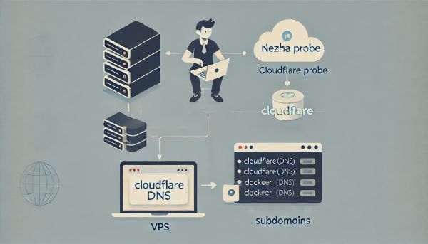 通过cloudflare直接访问哪吒探针
